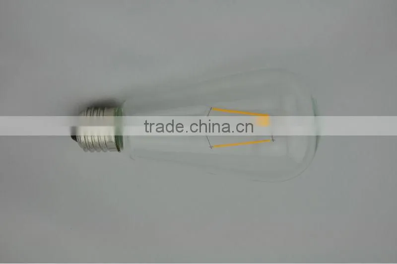 2016 LED Filament A60 4W E27 4W 120Lm/W 360 degree beam angle/led filament bulb
