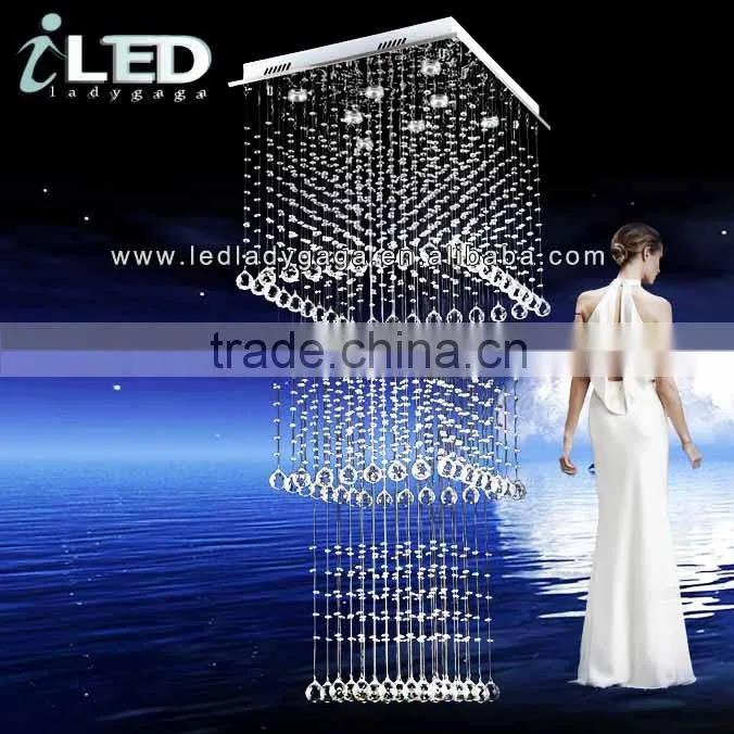 Modern Style Hot Sell Crystal large hotel chandelier