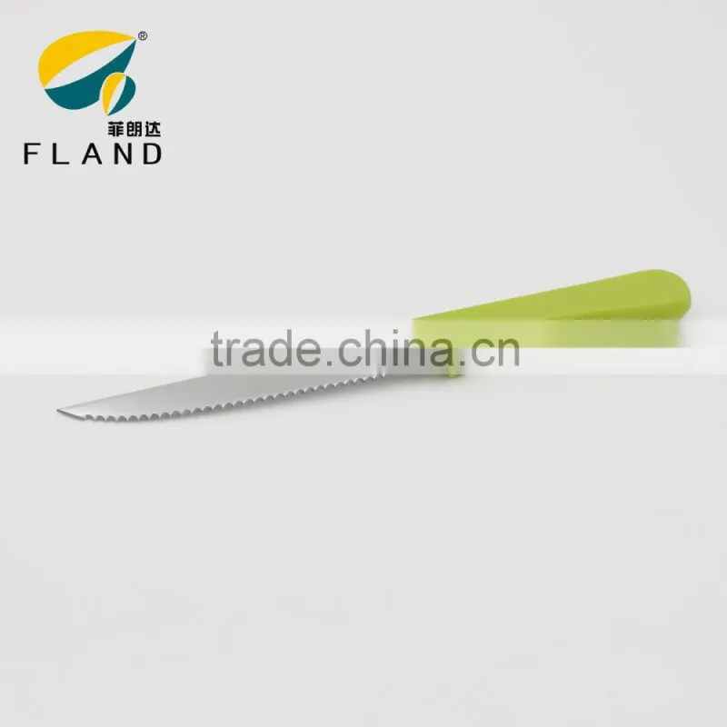YangJiang Factory supply stainless steel serrated steak knife in kitchen knives
