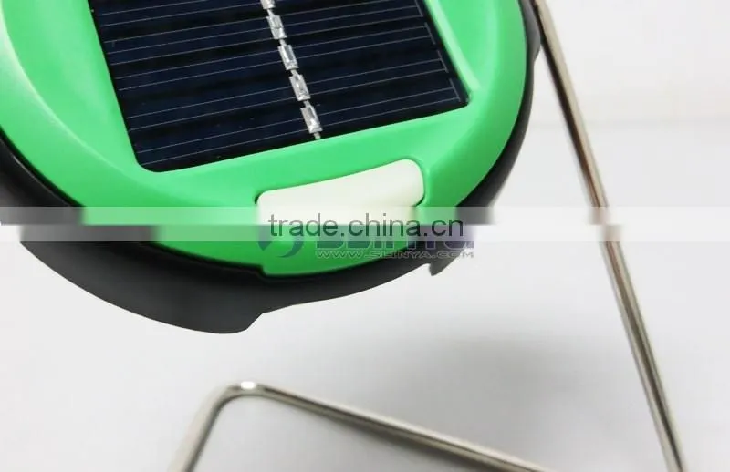 Outdoor Camp Tent Hook Stand Solar LED Lamp Book Light