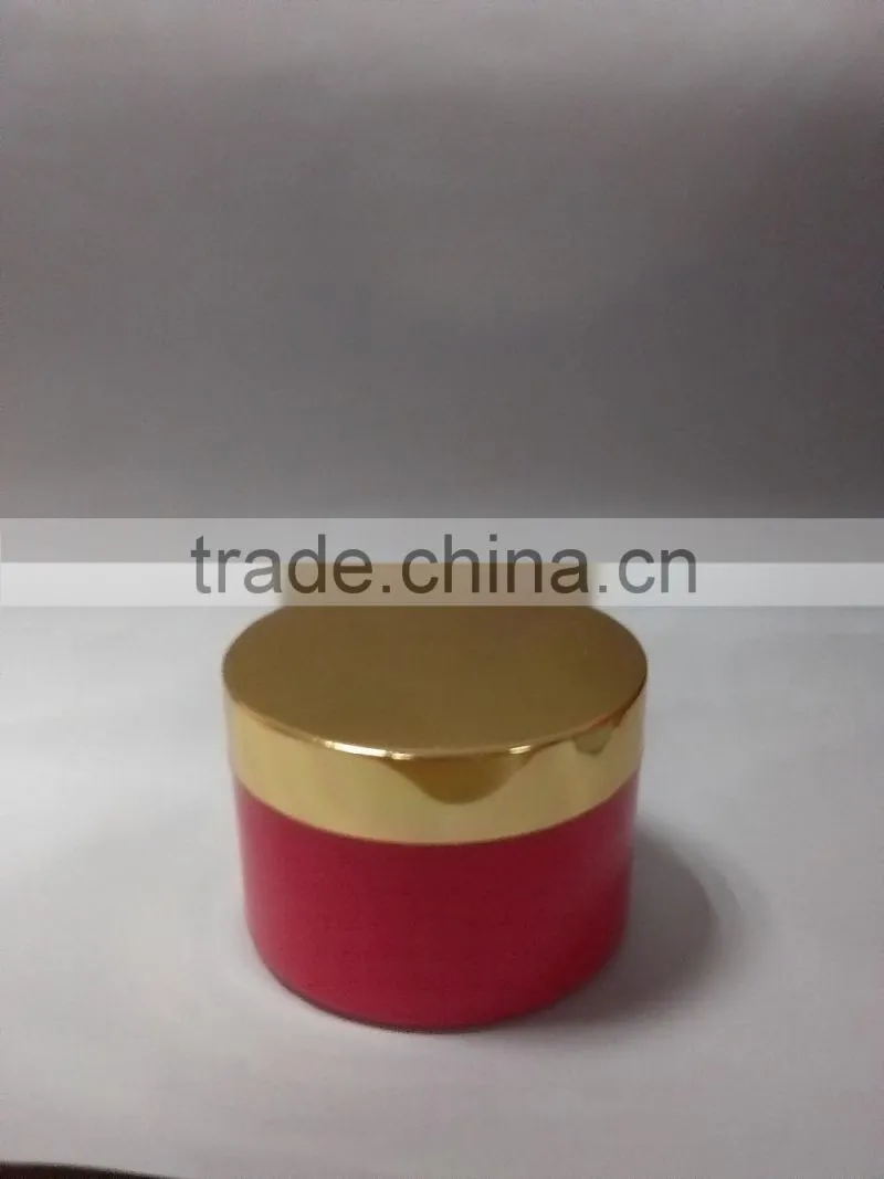 Pink color ,silk screen printing , thick wall PET plastic set series bottle for personal care use