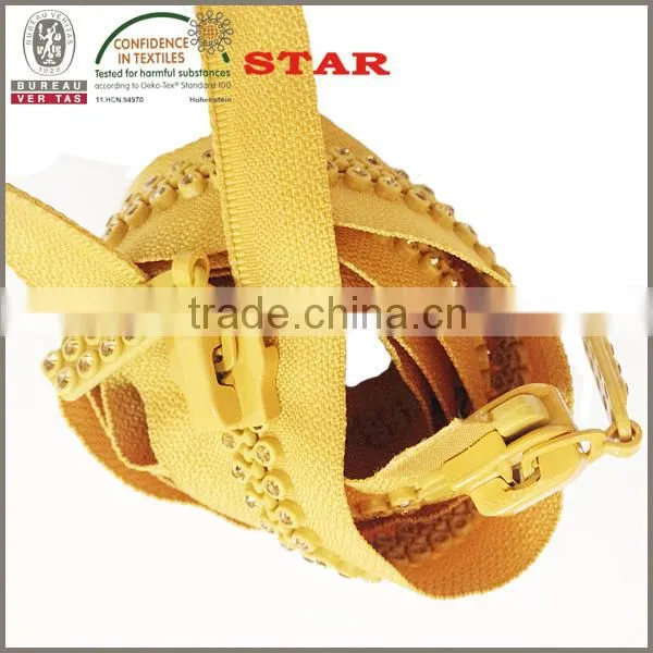 fancy rhinestone zipper