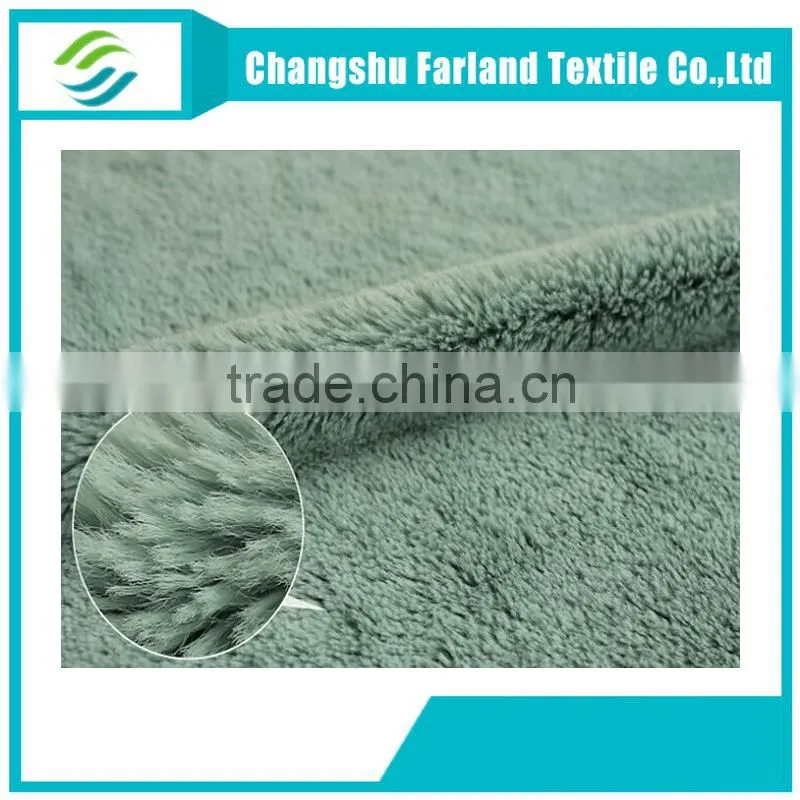 suzhou factory sale soft long pile plush fabric textile
