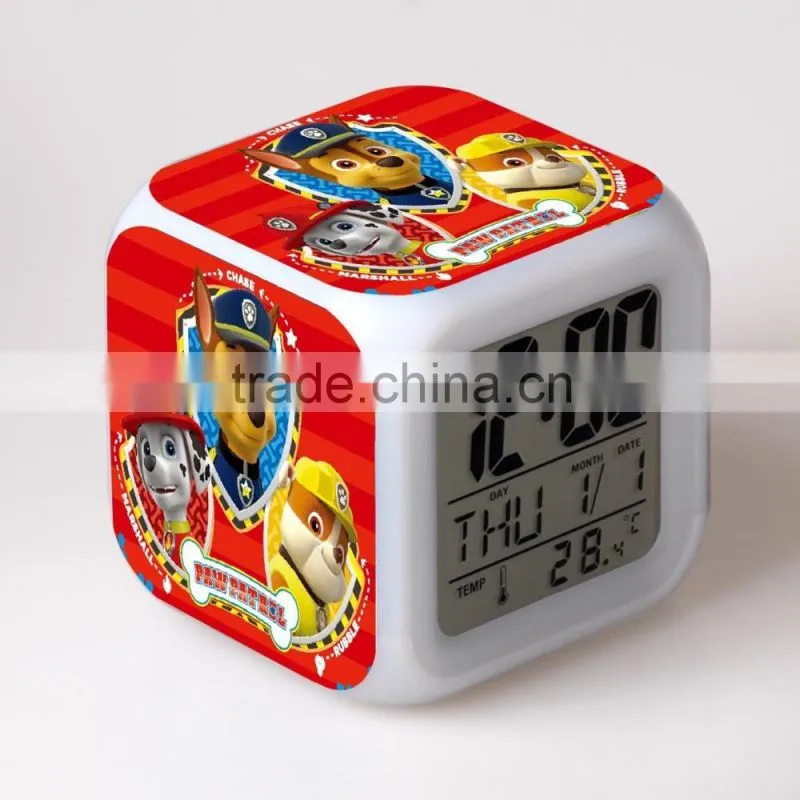 LED Color Change Digital Alarm Clock Projection Sync Thermometer Date Time