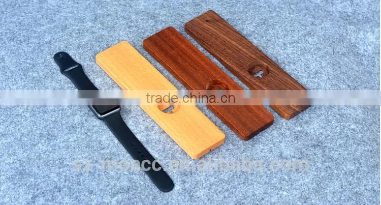 2015 new coming wooden for apple watch charger stand
