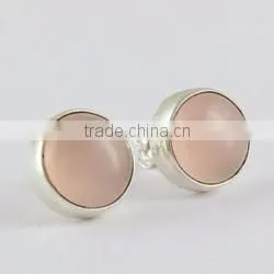 Real Natural Stone Pearl_Kyanite 925 Sterling Silver Earring, Fresh Silver Jewelry, Gemstone Silver Jewelry