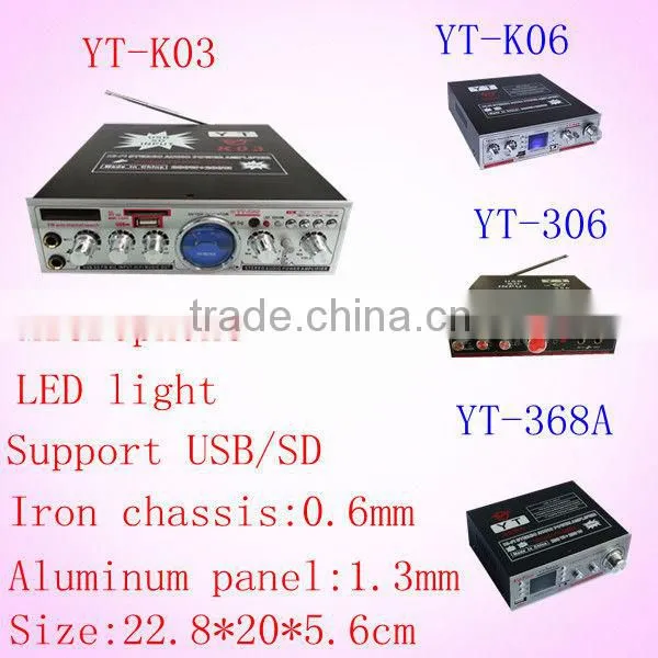flashlight hf power amplifier YT -K03 with usb/sd/fm
