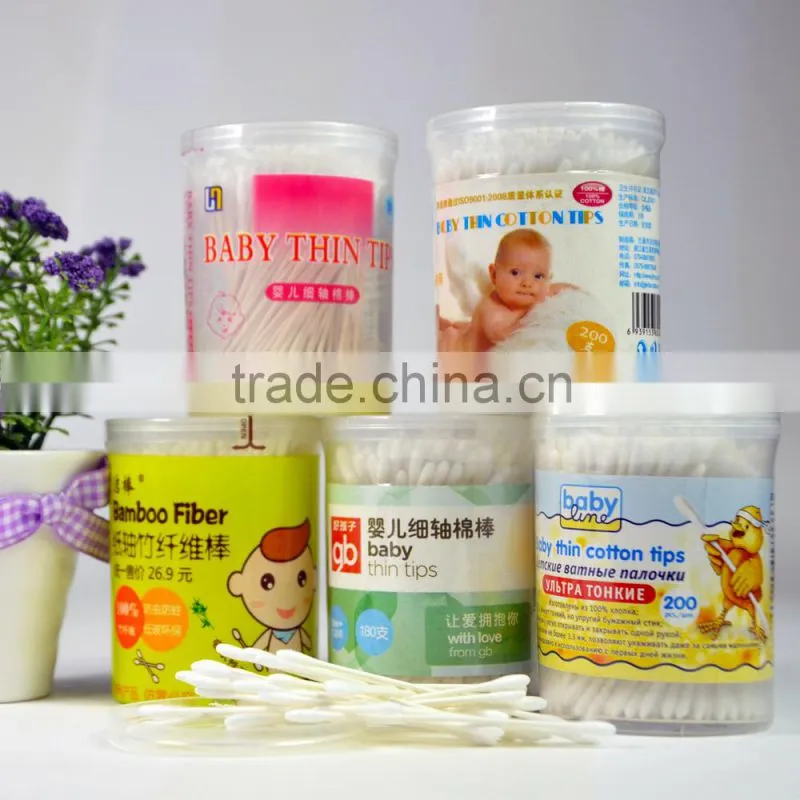180pcs slim paper stick baby safety cotton buds