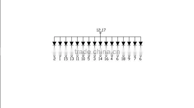 NEWSHINE Free Sample Red 0.8" 7 Segment Led Display 1 Digit