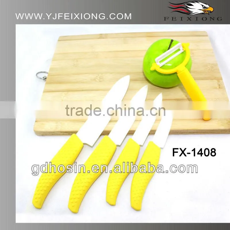 3" colorful handle ceramic knife with window box