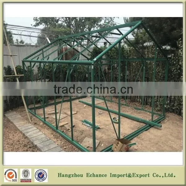 Outdoor greenhouse plastic film aluminum alloy frame with five rooms for flower plant