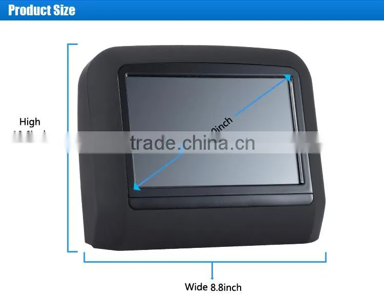 Good Quality 9 inch Display Car Back Seat LCD Monitor