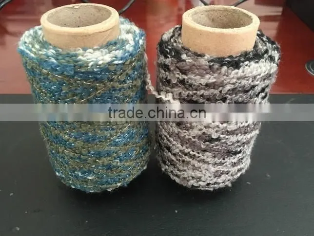 Multicolor Polyester /Acrylic Blend Big Loop Yarn 3.2NM For Clothes