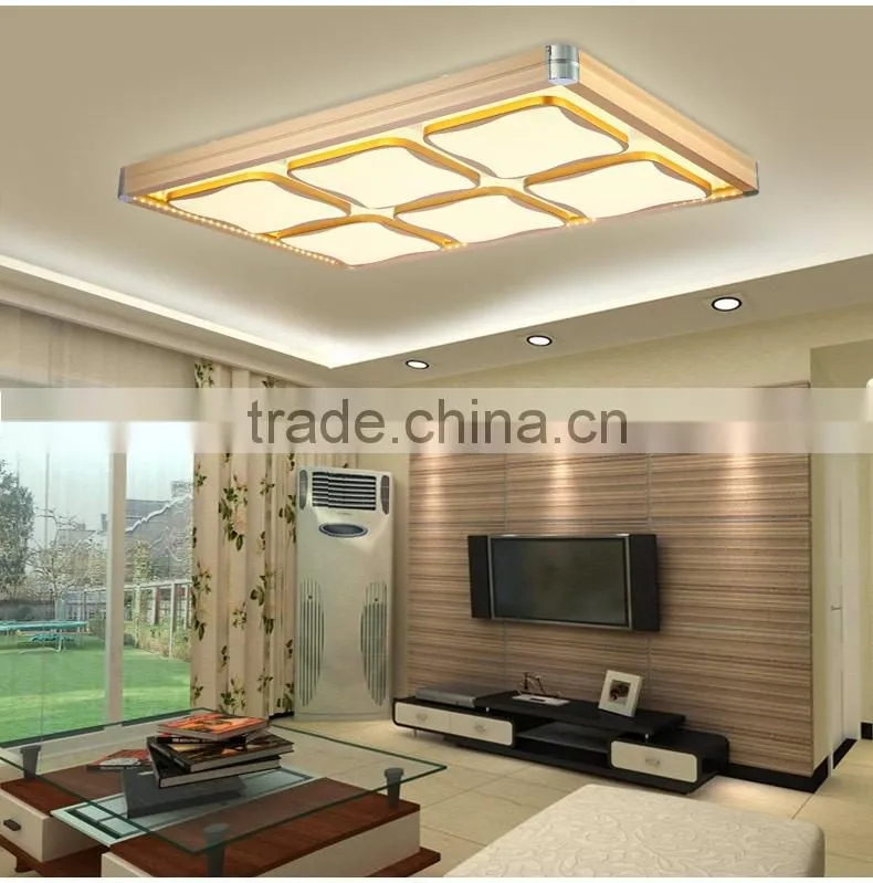 2016 new modern house design ceiling light flush mount square 30W three colors