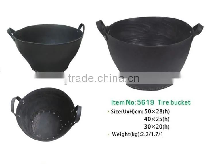 square rubber bucket/rubber container