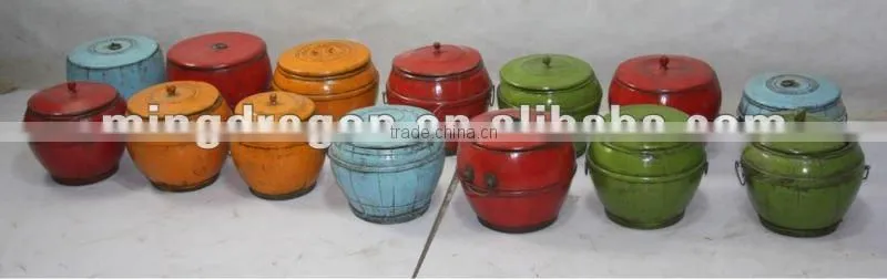 Chinese antique wedding red storage box