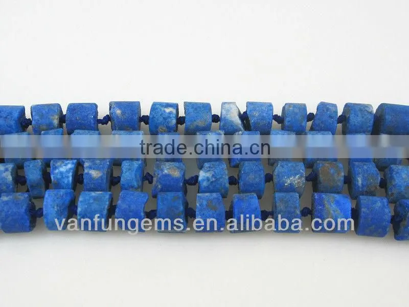 Hot-sale Natural Lapis Lazuli rough coin shaped beads