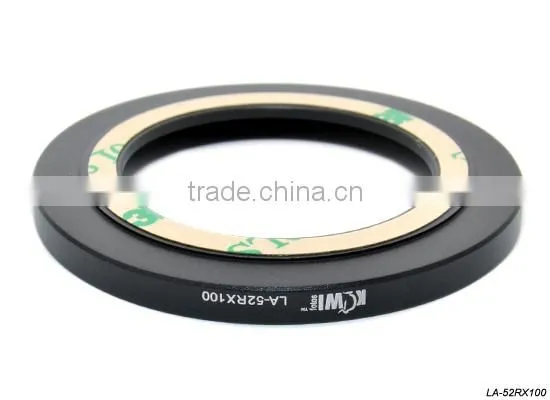 Kiwifotos Lens adapter tube LA-52RX100 provides 52mm filter mount for Sony RX100 camera