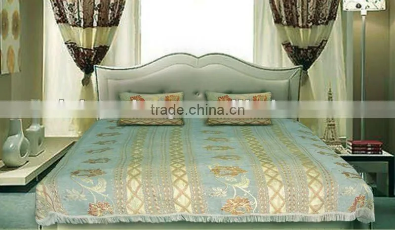 Karachi Pakistan Chenille Textile Fabric Wholesale Bed Sheet SF002-W