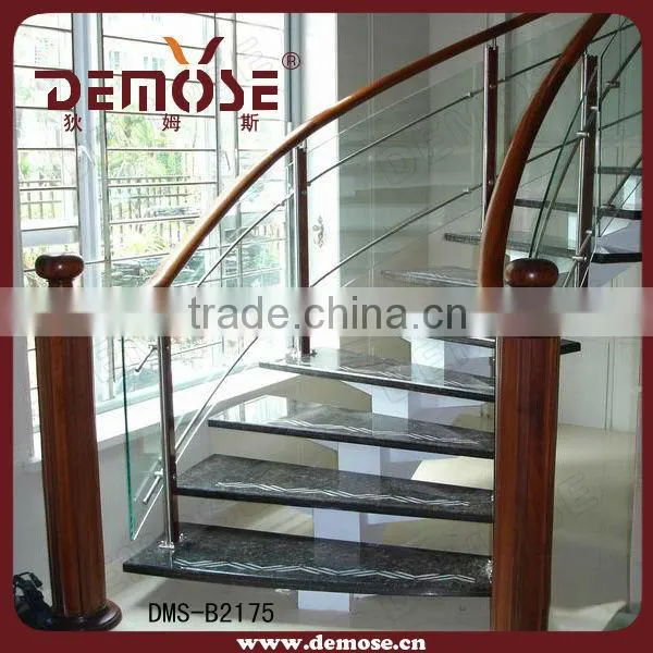 Interior Railing for Steps with Wood Handrail
