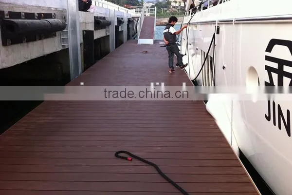 Marina perforated metal walkway