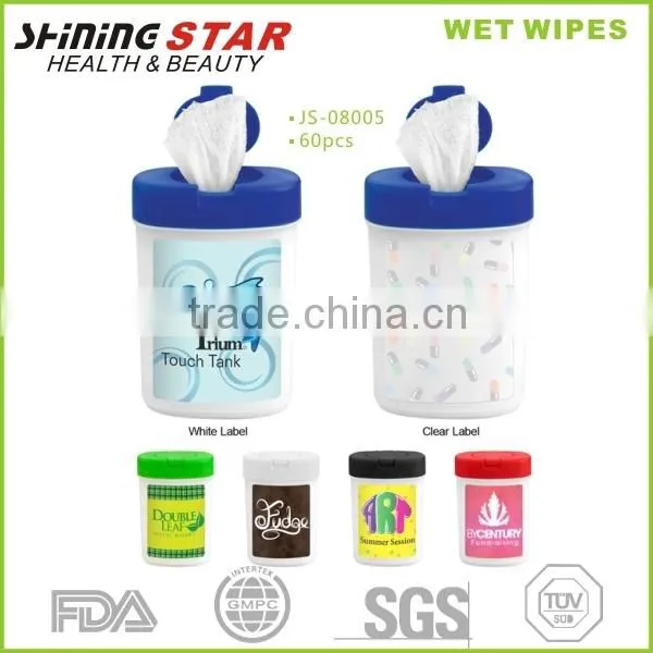 Cleaning wet tissue paper