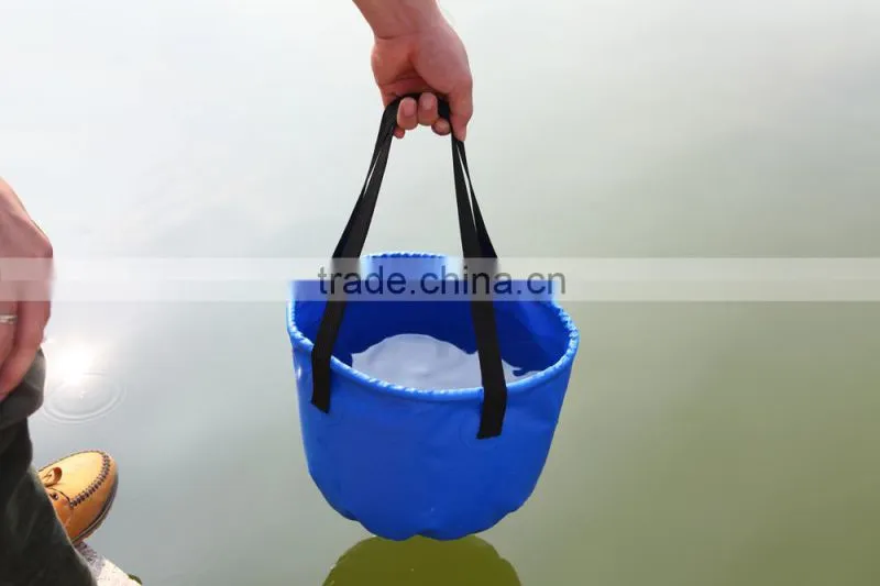 camping hiking multi function outdoor folding bucket
