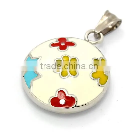 316l Colorful Enamel Cute Pendant Baby Angel Pray for Us Fashion Jewelry Pendant Hot Sell Christmas Gifts for Girl