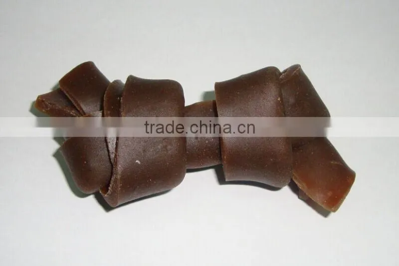 2.5" Natural Beef and Cheese Knot Dog Chews