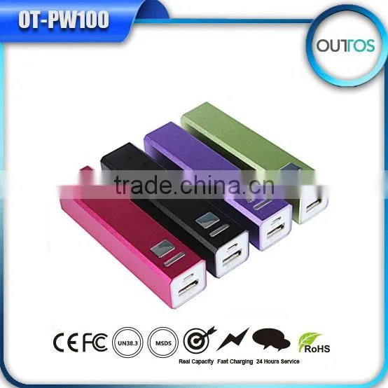 Mini channel lipstick power bank 2600 mah