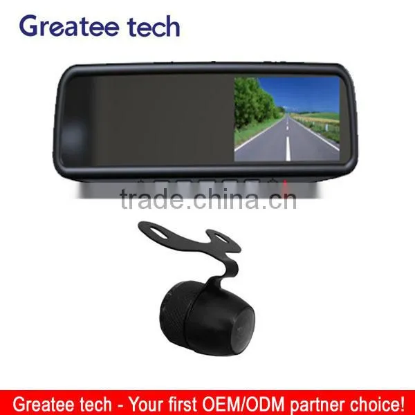 4.3'' Rear view Mirror Monitor With Bluetooth/Parking Sensor/Car camera optional