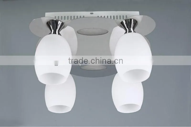 led opal glass chandelier