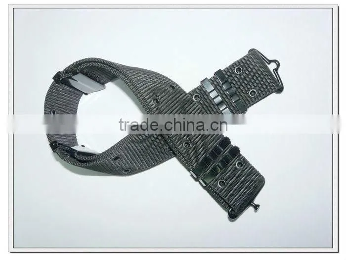 57mm wide black polypropylene military combat belts,military cross belts