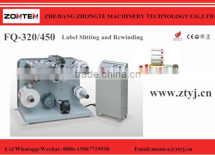 FQ-450 hot sale thermal paper roll slitter rewinder
