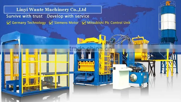 Wante Machinery QT4-15C Automatic hydraulic concrete block machine price
