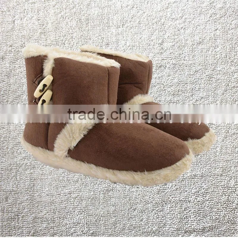 Polka Dot. Microsuede Indoor Snug Boot Slipper for ladies