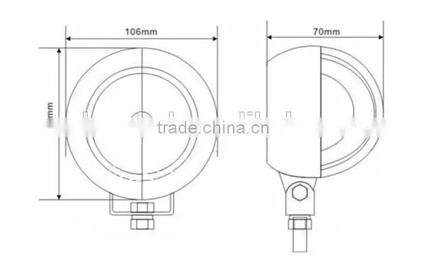 Guangzhou for auto accessories, 20w offroad led work light, led driving lights 20w led work light