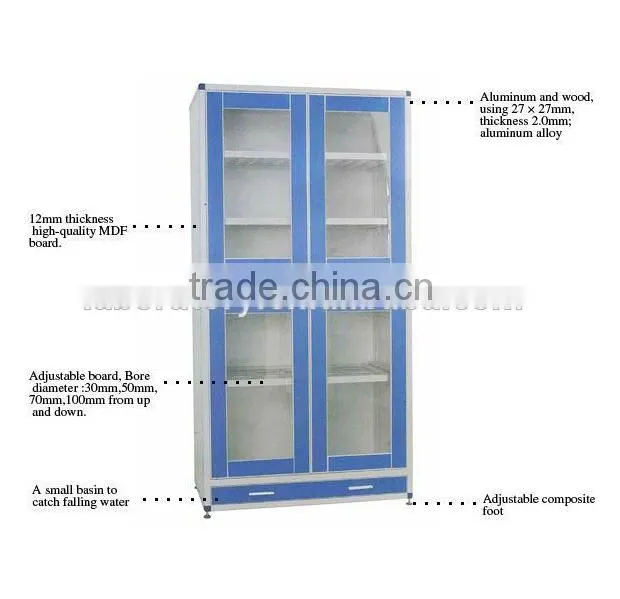 Durable chemical resistance laboratory storage cabinet