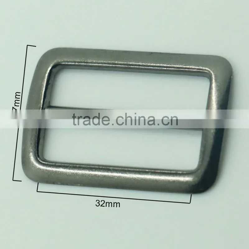 Manufacturers zinc alloy 32mm metal adjustable buckle for webbing