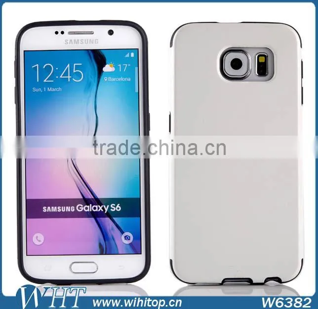 Mobile Accessory Ultra Thin Letaher Coated Soft TPU Case for Galaxy S6