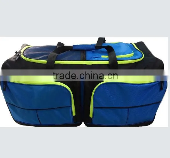 A grade carry-on trolley hanging travel bag with coated surface treatment