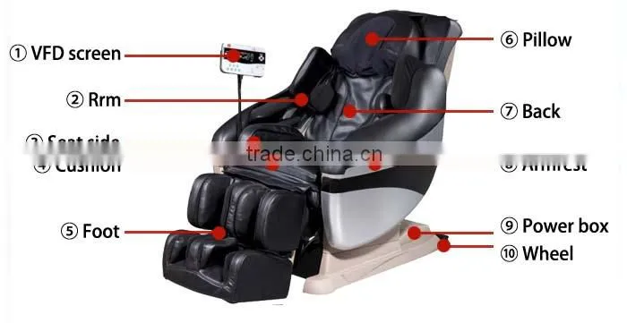 multi-function luxurious massage chair DLK-H020A