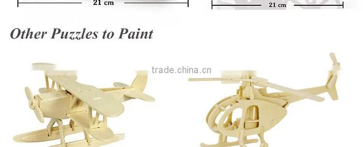 Assemble and Paint Wooden 3d puzzle car