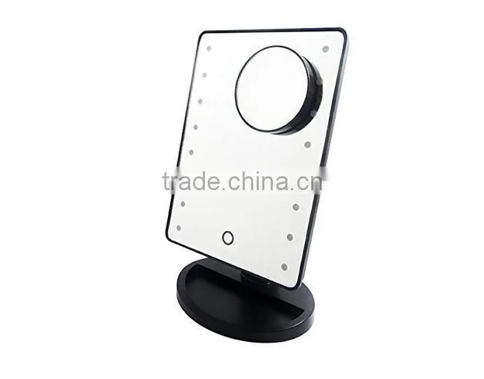 New moldel plastic stand desk touch screen 10X mangying Smarthome with samrt 16 led mirror concave mirror