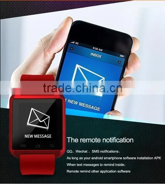 Bluetooth 4.1 U8-T smart watch, trending hot products wrist watch, longer standby time IOS and Android system smart watch