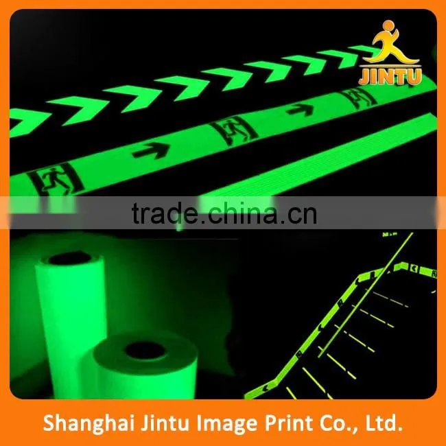 Custom vinyl luminous sticker die cut glow in dark decal