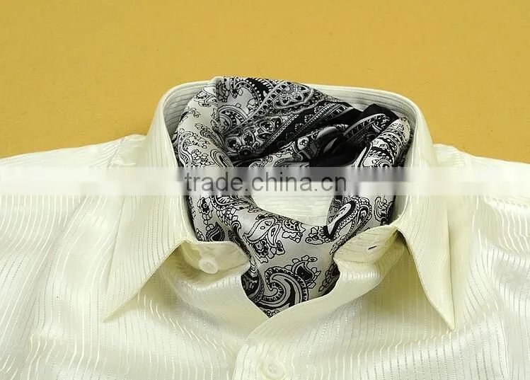 Factory supply Luxury 100% silk square scarf men scarves