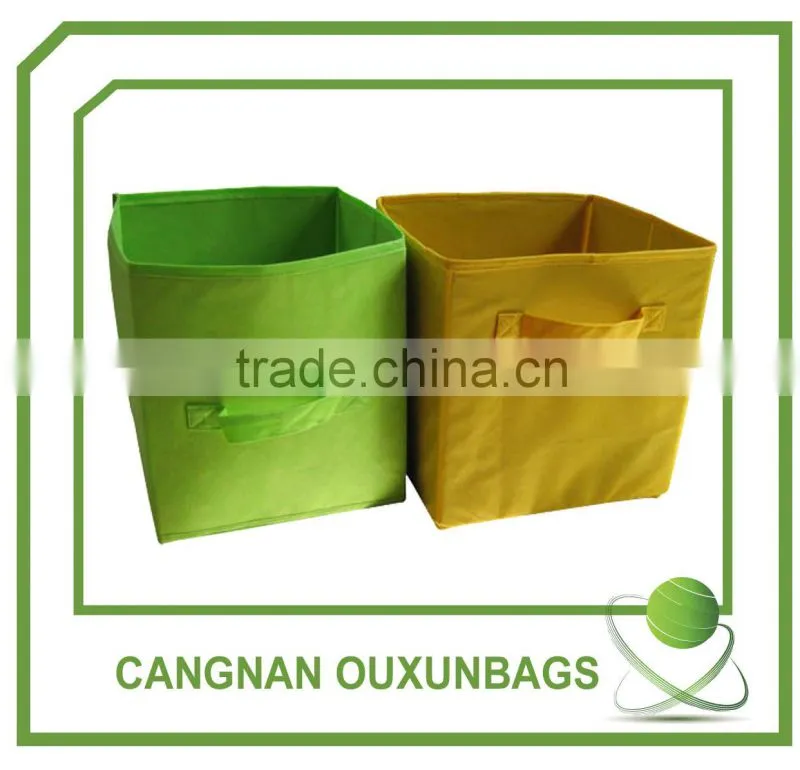 Folded pp non woven storage box