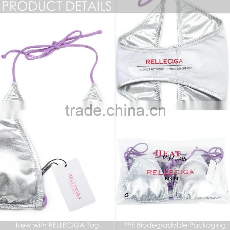 RELLECIGA 2014 Cherry Collection - Triangle Top & Sexy Brazilian Cut Butt Tied Swimsuit Skimpy Bikini