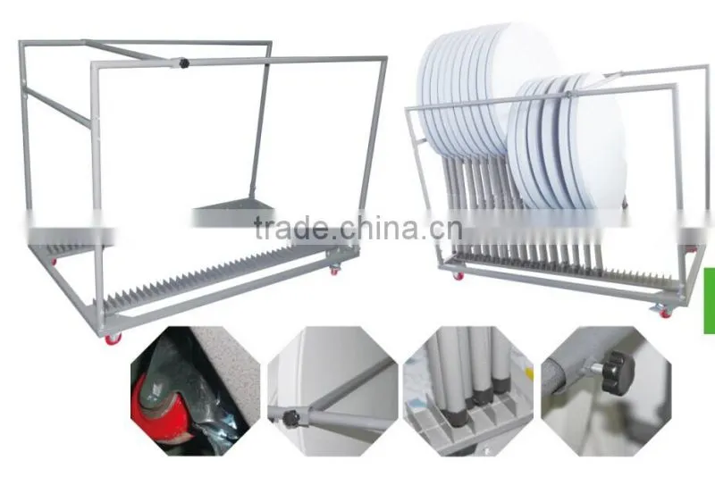 cocktail table trolley for cleaning and storage